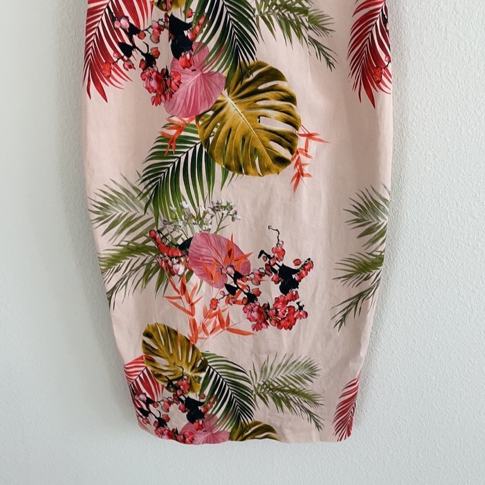 ASOS Tropical Hitchcock Midi Pencil Dress - Picture 3 of 10